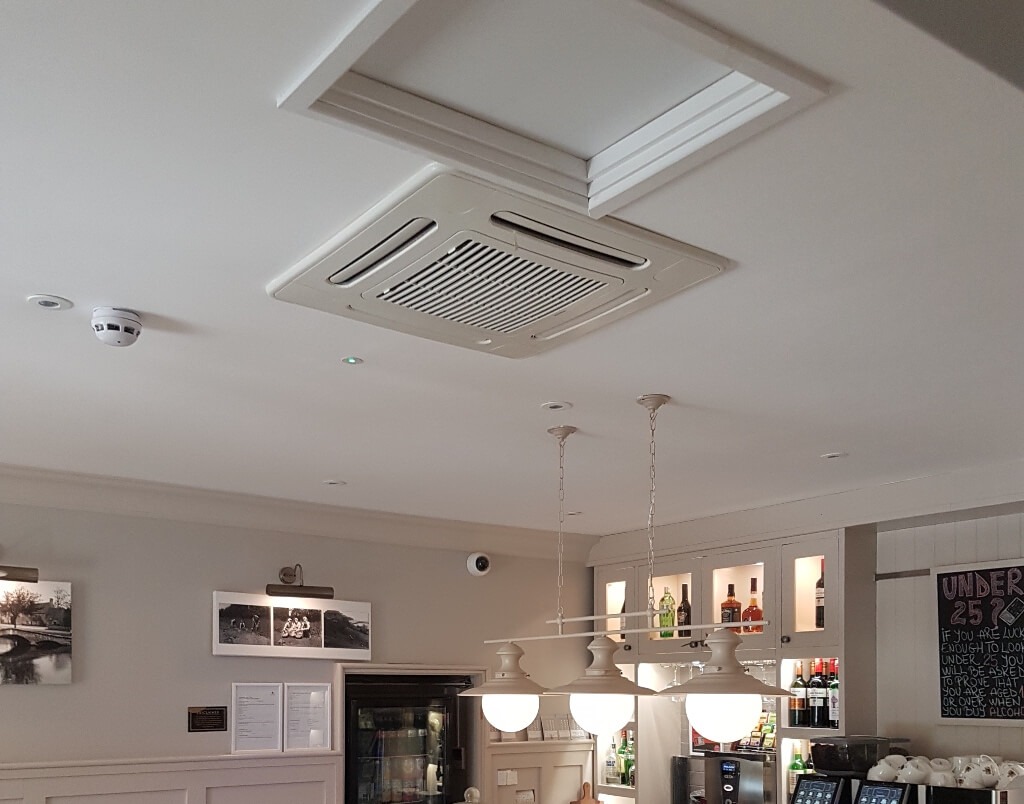 HVAC Air Conditioning Installed in a Cafe HVAC Air Conditioning Installed in a Cafe