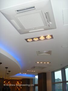 Ceiling Fitted Air Conditioning System for a restaurant