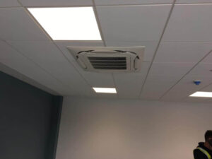 Celling unit installed by the PRA team