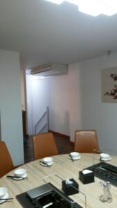 Air Con Unit mounted for a modern restaurant