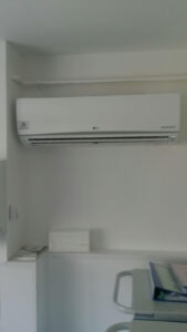 Wall Mounted Air Conditioning Unit to help keep a drugs room cool