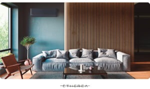 Panasonic etherea air conditioner in a living room