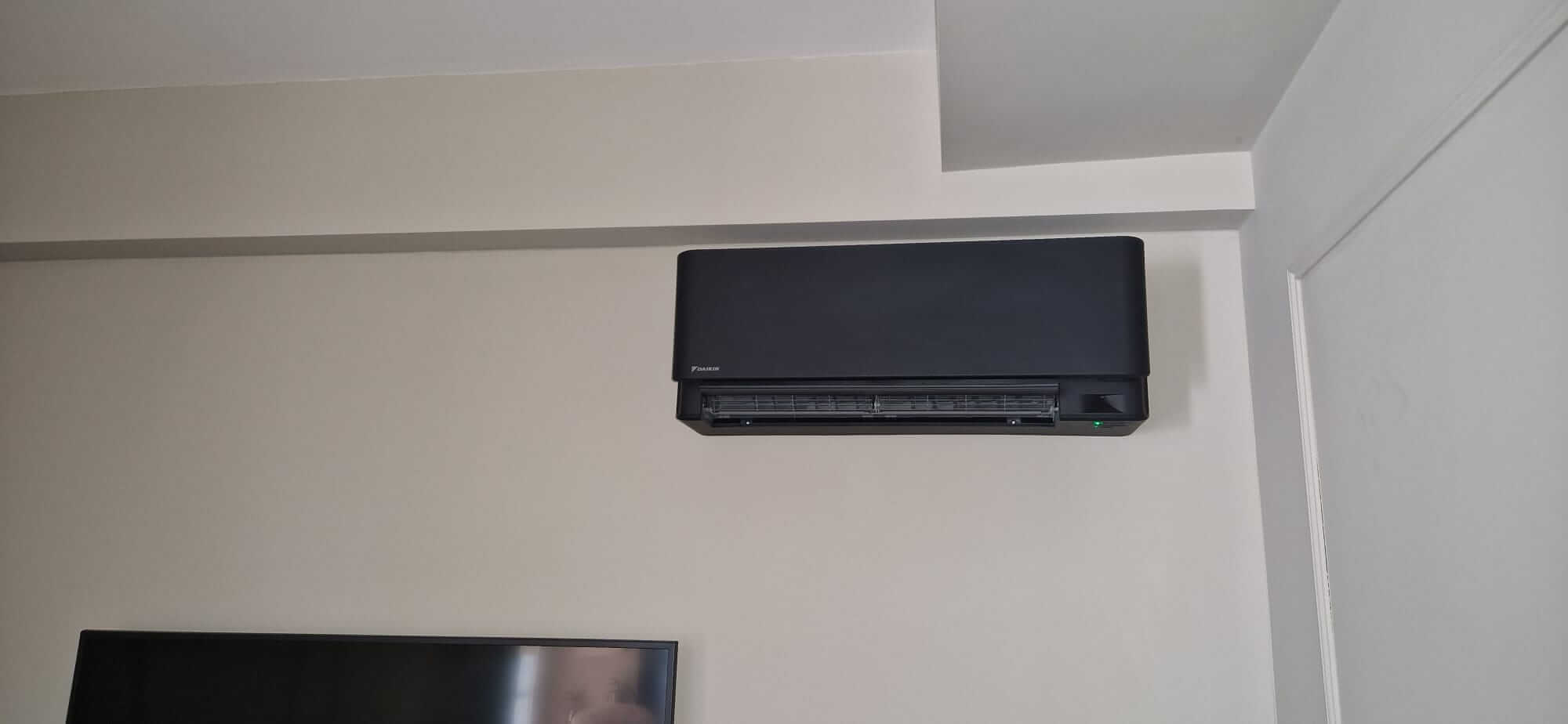 PRA Air Conditioning installation in a living room