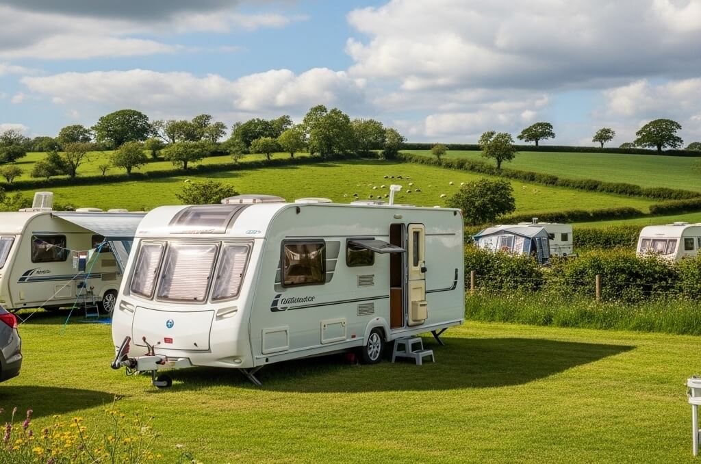 caravan in england